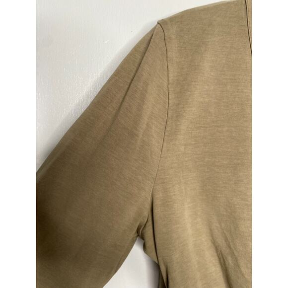 Victorias Secret PINK Crop Top – Size M – Beige – Cotton Blend – Crossover Front - Picture 6 of 7